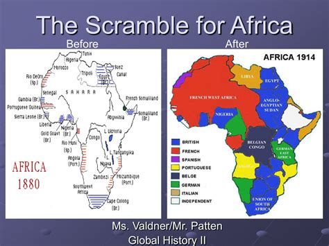 The Scramble for Africa Map